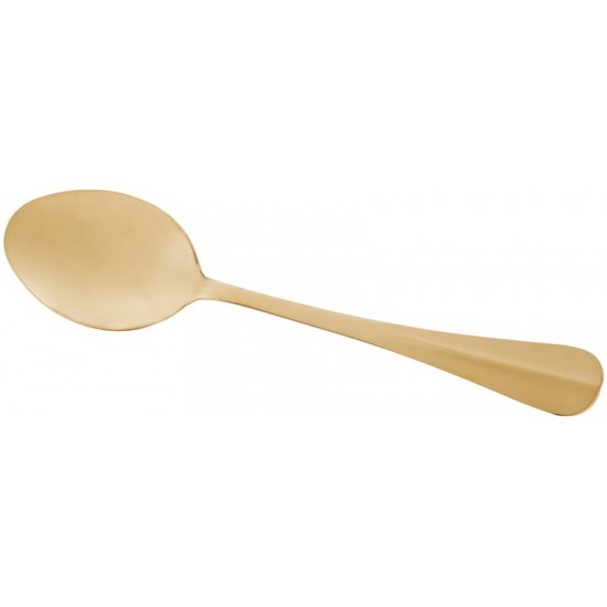 Colher 27,5cm Aço Inox Para Servir Positano Dourada